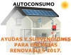 AYUDAS Y SUBVENCIONES PARA RENOVABLES PLAN 2017